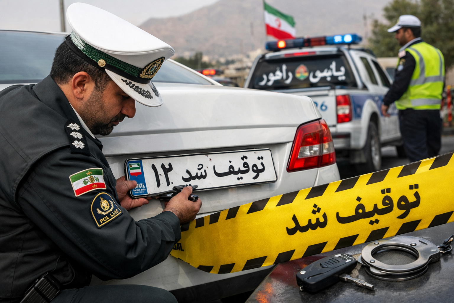 علت توقیف پلاک خودرو